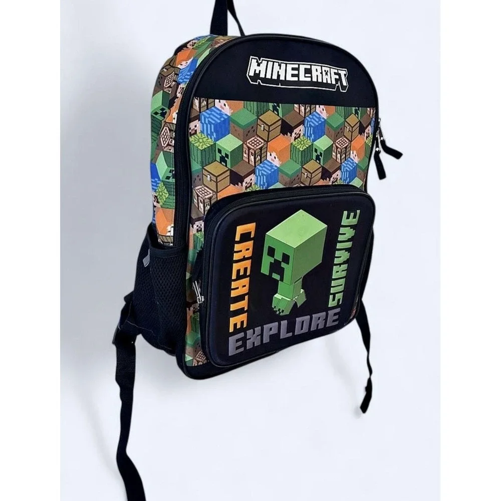Minecraft Creeper Kids Medium Backpack With Light Up Creeper